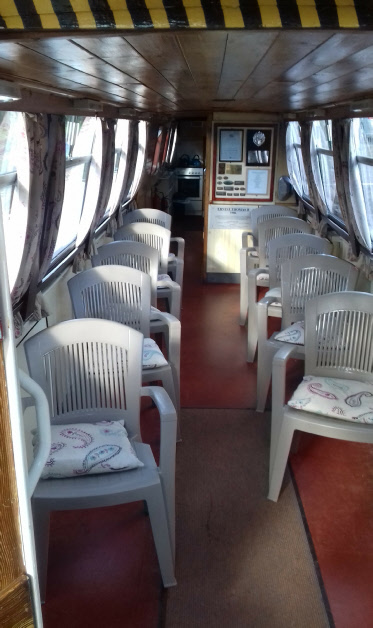 Main cabin of Ernest Thomas narrowboat